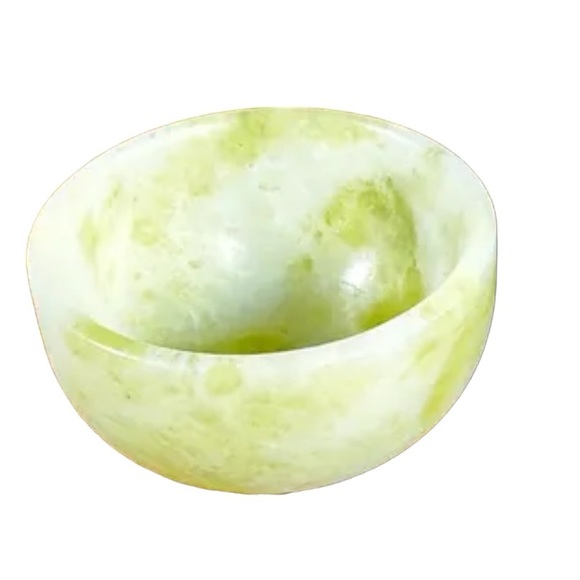 Cauliflower Jade Bowl Natural Crystal - Picture 2 of 5